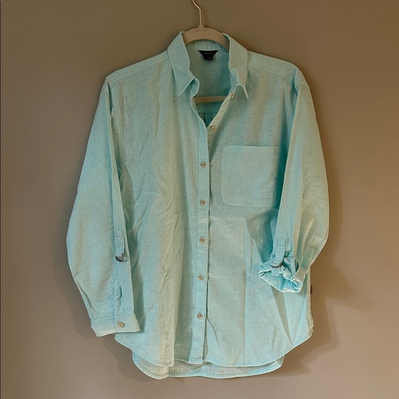 Eddie Bauer Light Blue Women's Shirt - Picture 1 of 4